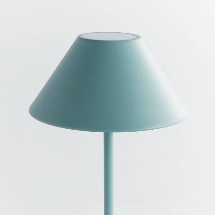 Napa Home & Garden - Vendita all'ingrosso Lampada da scrivania/d'accento - Lampada portatile a LED senza fili, paralume in metallo, 10", blu