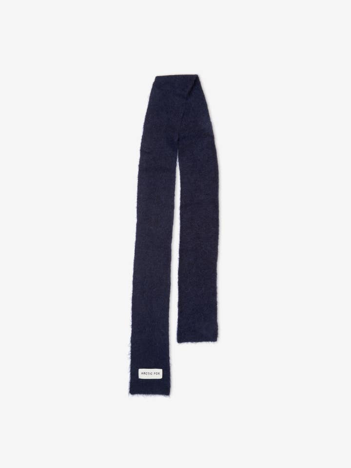The Alpaca Skinny Scarf - Deep Sea Navy - FW25 for wholesale by Arctic Fox & Co. - North America
