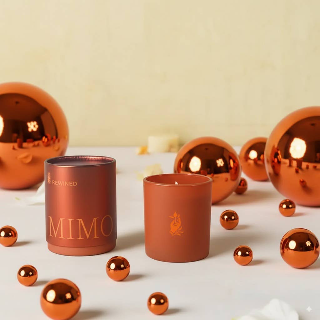 Rewined - Wholesale Jar/Filled Candle - Rewined Mimosa Metallic 5.5 oz0