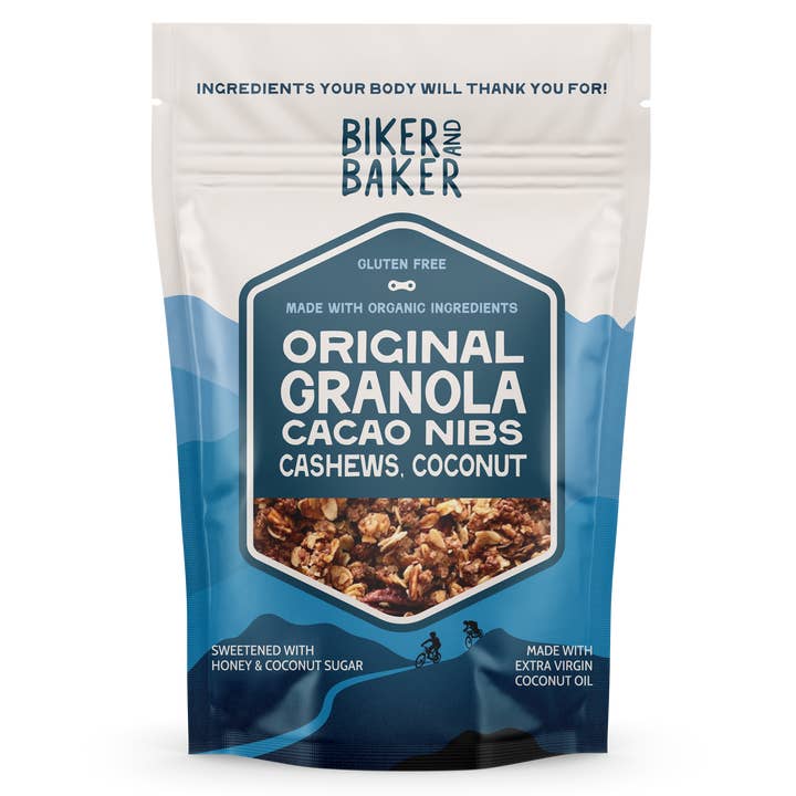 8oz Original Granola for wholesale by The Biker and Baker