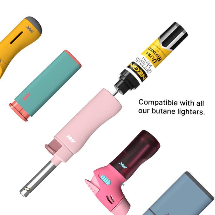 MK Lighter Company - Wholesale Lighter - Neon Butane Universal Gas Lighter Refill 18ml * 20Cans