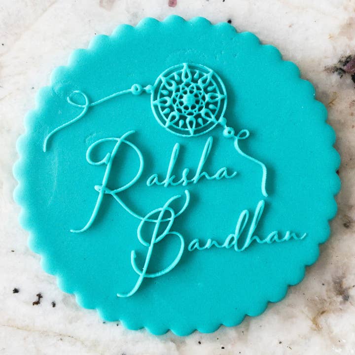 Raksha Bandhan Biscuit Cookie POPup Embosser Stamp for wholesale by Cut Bake Stamp