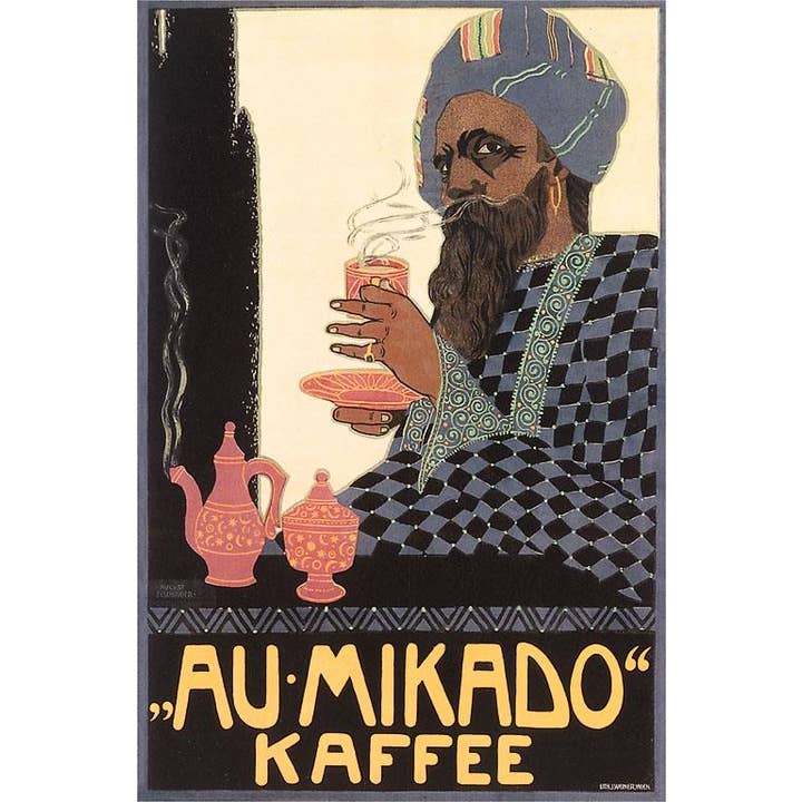 Found Image Press - Wholesale Postcard - Postcard CF-101 Au Mikado Coffee, Vizier