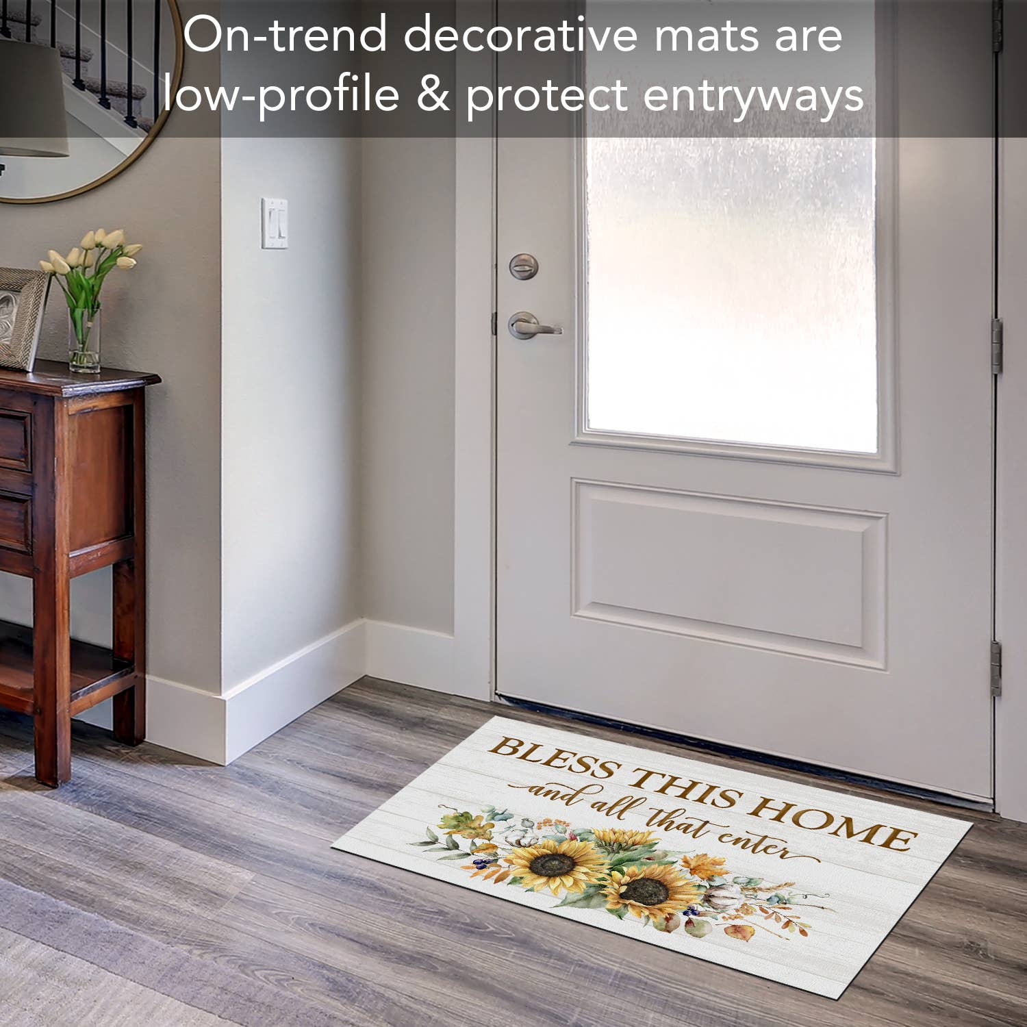 CounterArt/Highland Home/Thirstystone - Wholesale Door Mat - Bless This Home Fall Indoor/Outdoor Entryway Mat4