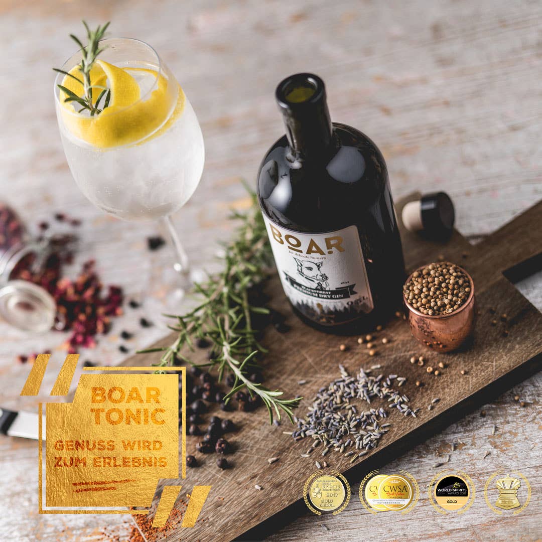 BOAR Distillery im Schwarzwald - Venta al por mayor Ginebra - BOAR Blackforest Premium Dry Gin5