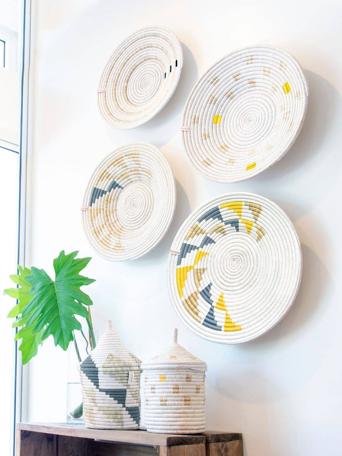 WomenCraft - Wholesale Wall Accent - Wall Hanging Made51 | Ikiba Design | Yellow2