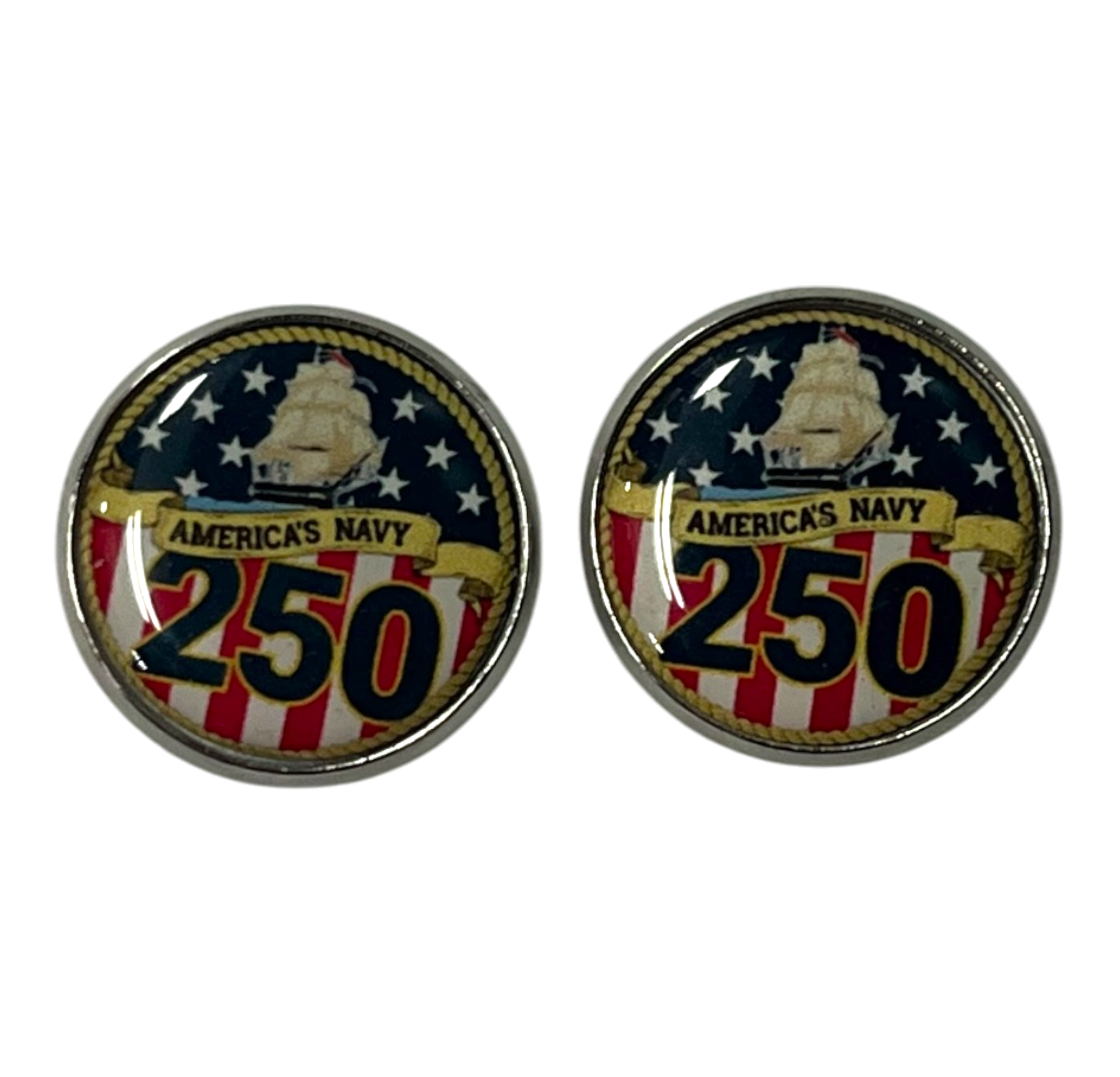 Ciao Bella Jewelry Inc - Wholesale Cufflinks - Officially Licensed Military Cufflinks - 250th Anniversary 1