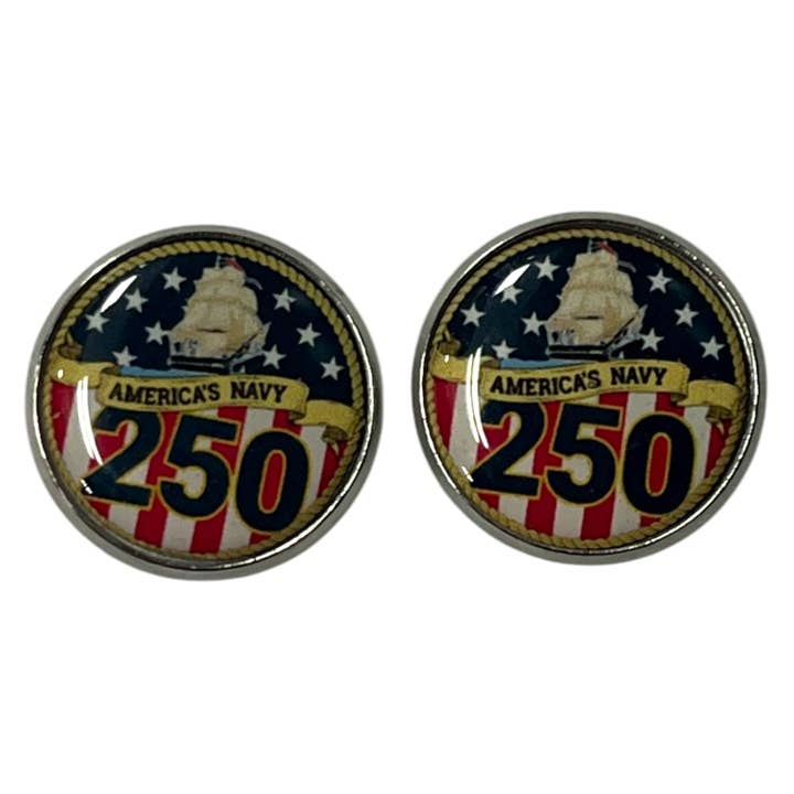 Ciao Bella Jewelry Inc - Wholesale Cufflinks - Officially Licensed Military Cufflinks - 250th Anniversary 1