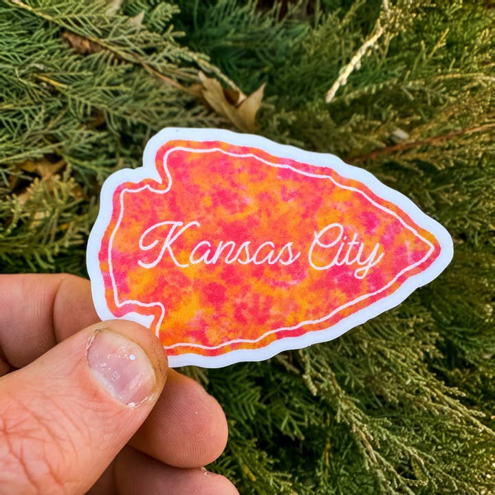 Stellar Gifts & Goods Wholesale - Wholesale Sticker - Kansas City Football Arrowhead Waterproof Vinyl Sticker