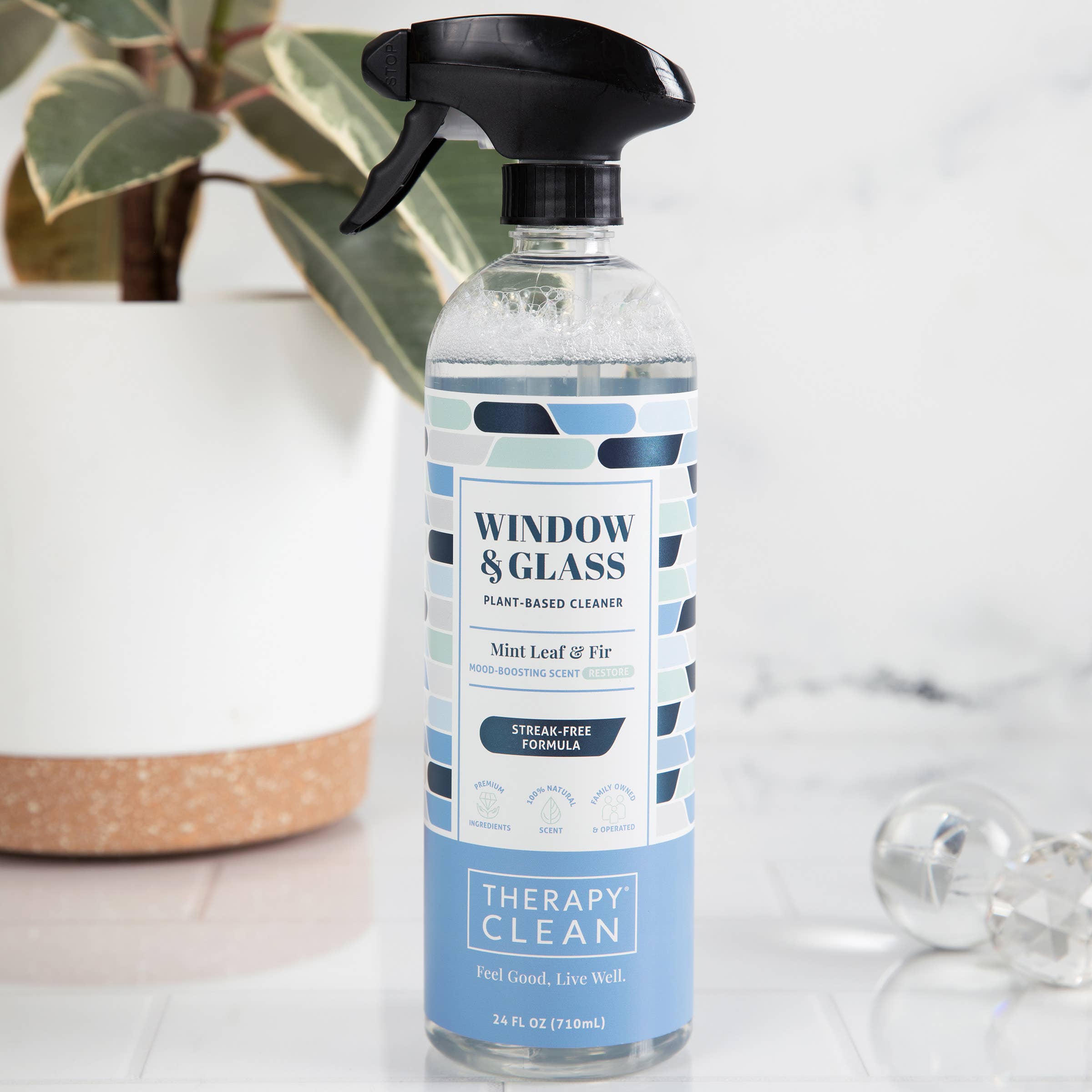 Therapy Clean - Wholesale Glass Cleaner - Window & Glass Cleaner 24 oz.2