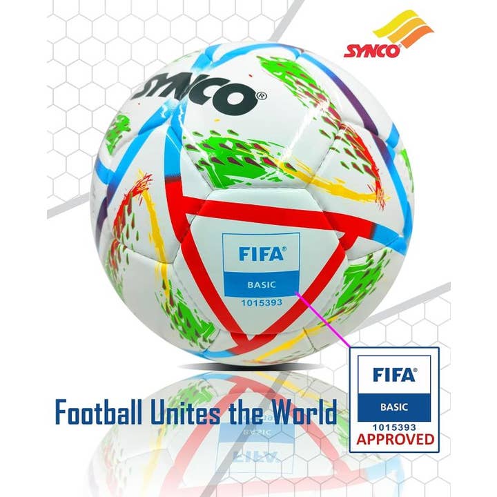 GICO Spielwaren - Wholesale Sports Ball - Kids - Synco Soccer Size 5 Hand-stitched Hydra-Lock FIFA Basic1
