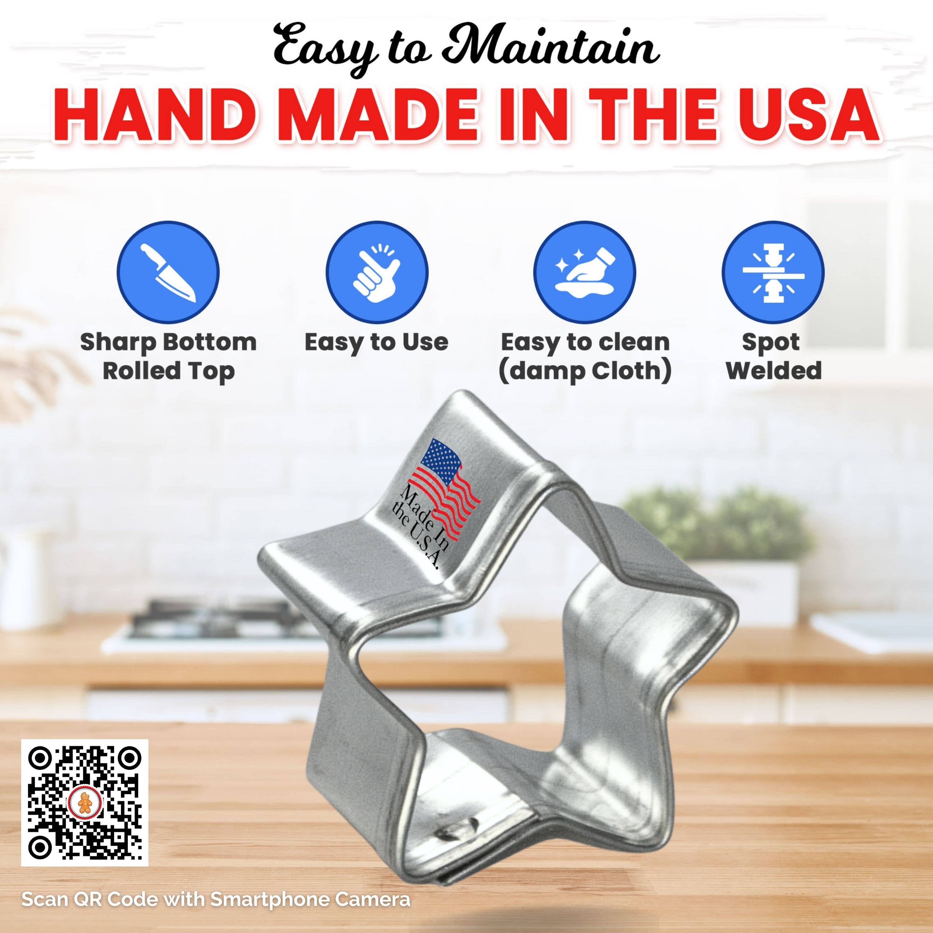 CookieCutter.com - Wholesale Cookie Cutter - Mini Star Cookie Cutter 1 in M674