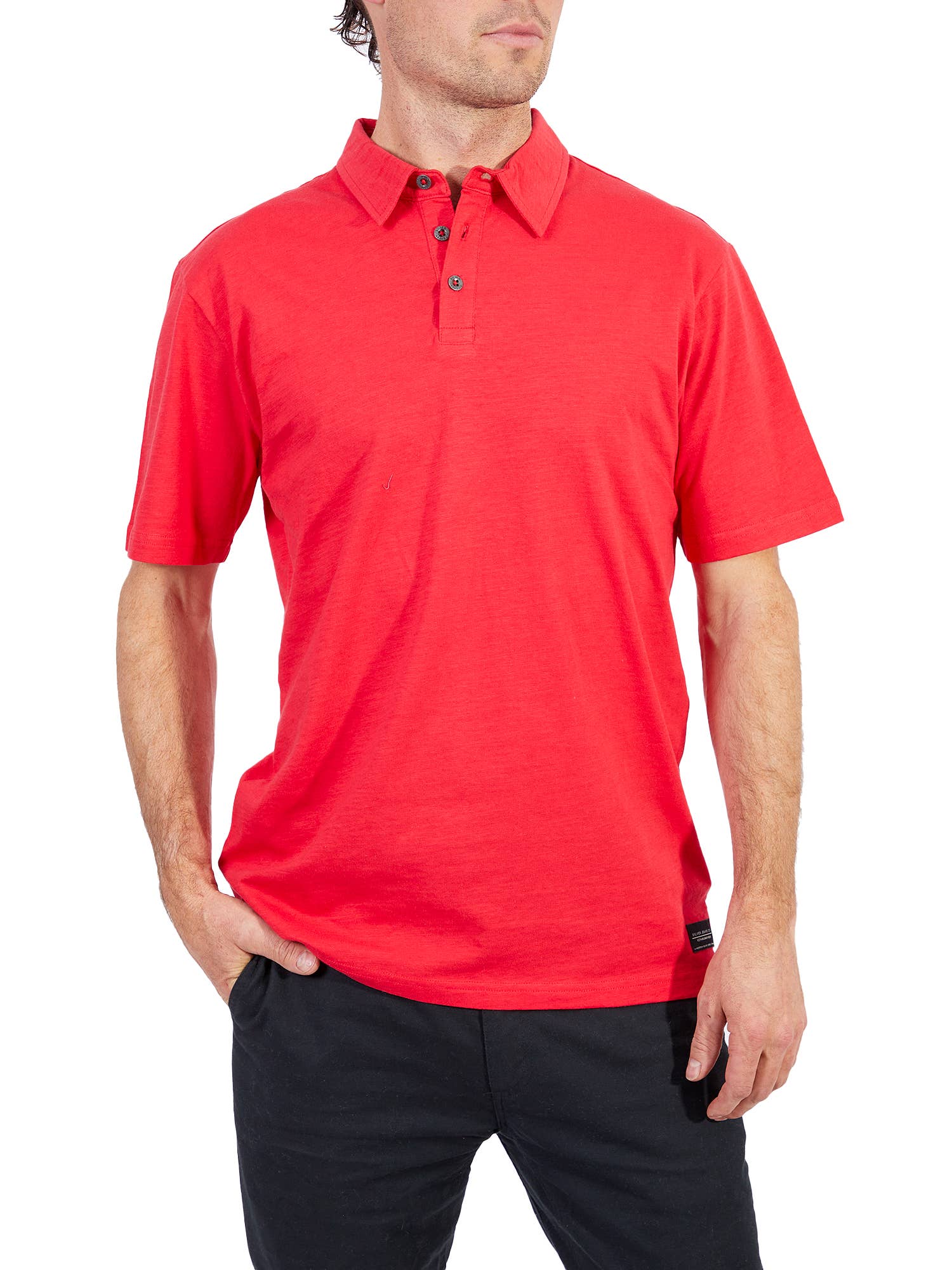 Silver Jeans – Großhandel Poloshirt – Herren – HERREN-POLOSHIRT AUS JERSEY MIT KURZEN ÄRMELN