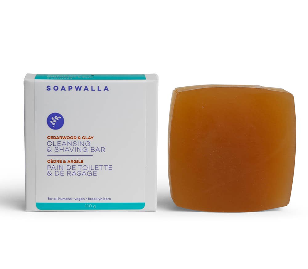 Soapwalla - Wholesale Bar Soap - Cedarwood & Clay Cleansing Bar, 110gr2