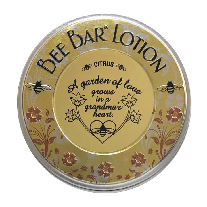 Honey House Naturals - Wholesale Solid Lotion - "A Grandma's Heart ..." - Sentiment Bee Bar Lotion Bar