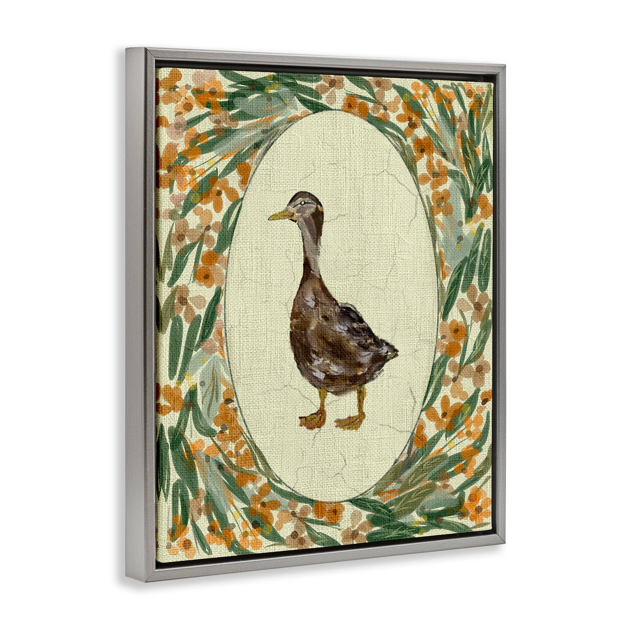 Stupell Industries – wholesale Wall sign – Traditional Floral Duck Portrait - Framed Wall Art16