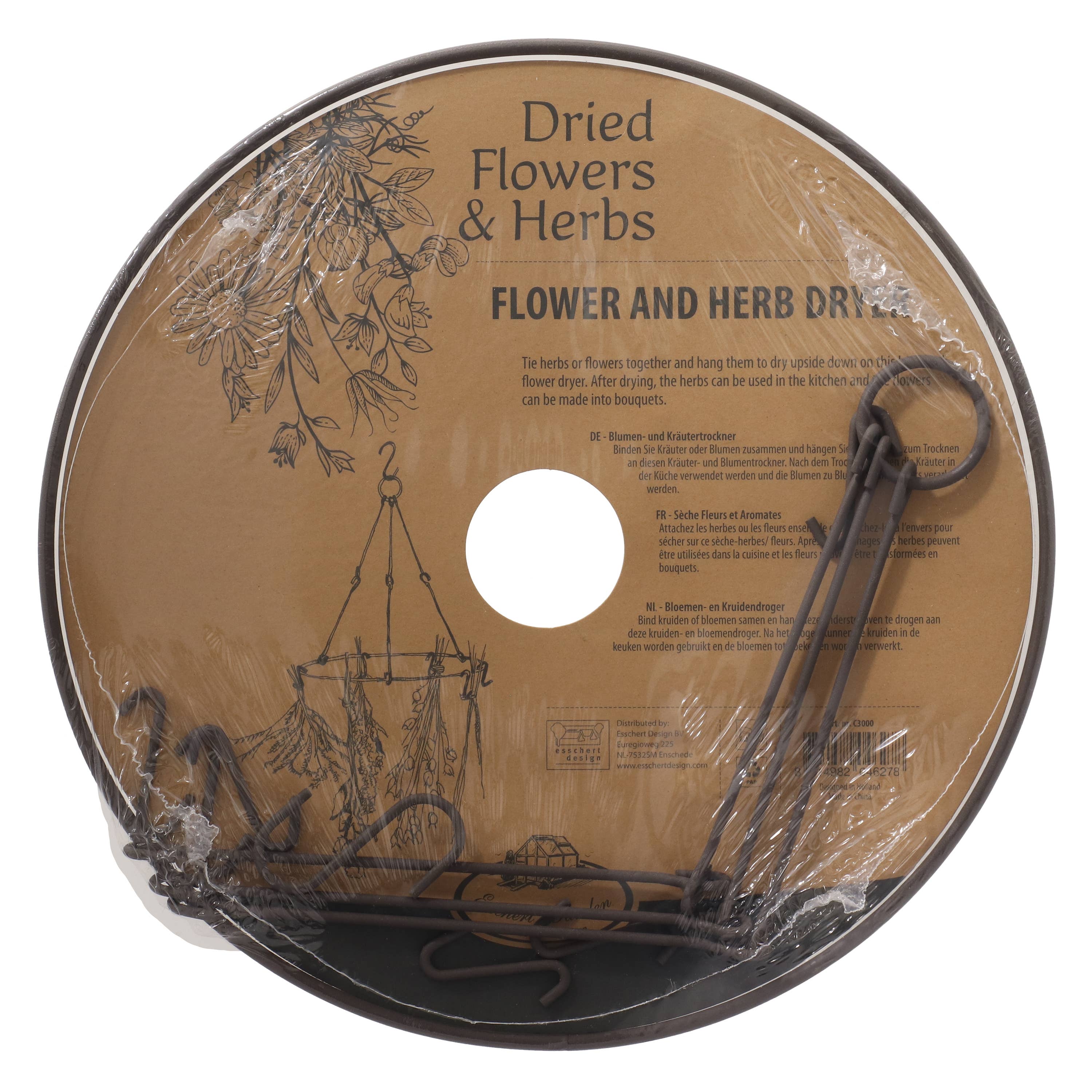 Esschert Design USA - Vente Étendoir à linge - Séchoir à herbes, métal3