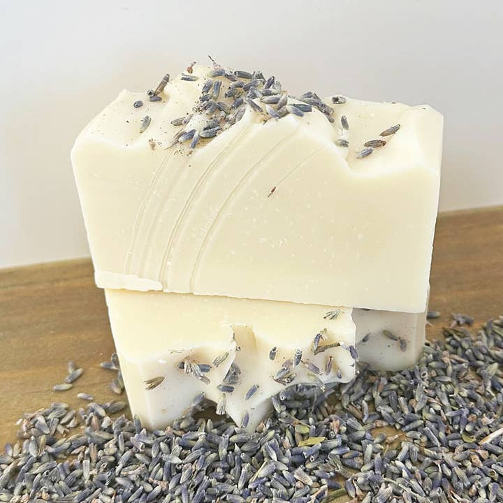 Wild Herb Soap Co - Wholesale Bar Soap - Sweet Dreams Natural Organic Soap Bar Topped with Lavender