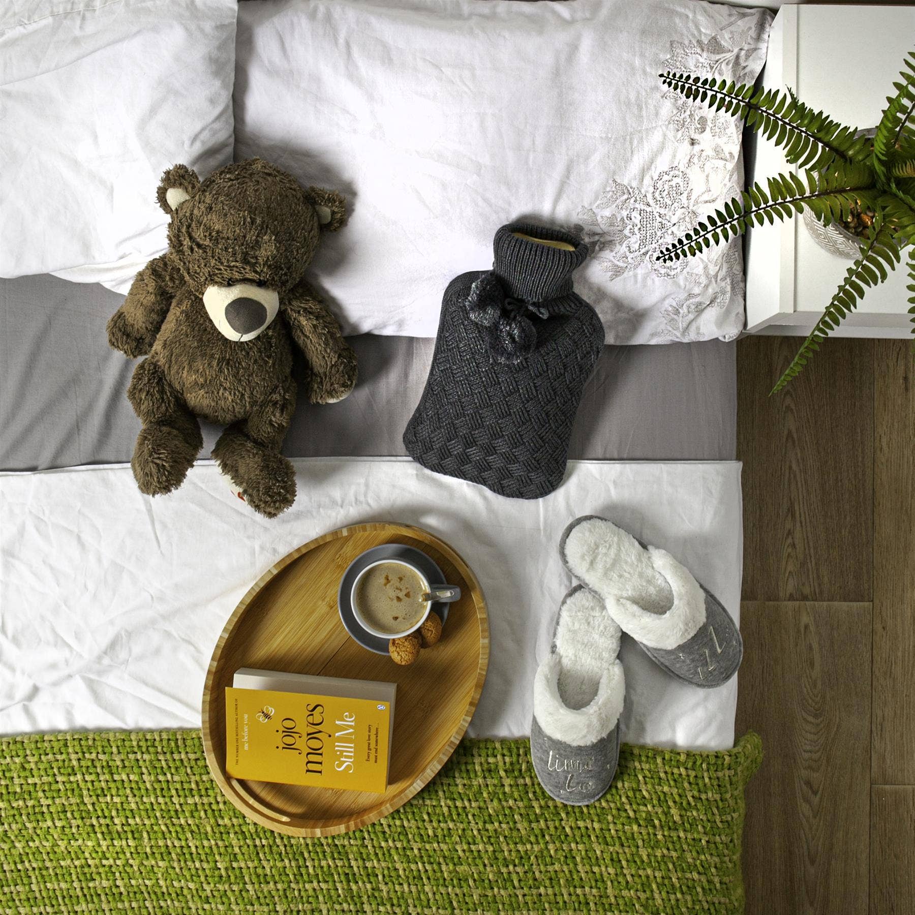 Rinkit Ltd – Engroshandel Varmt/koldt kompres – Nicola Spring Varmt Vand Flaske Betræk - Strikket - Mørkegrå2