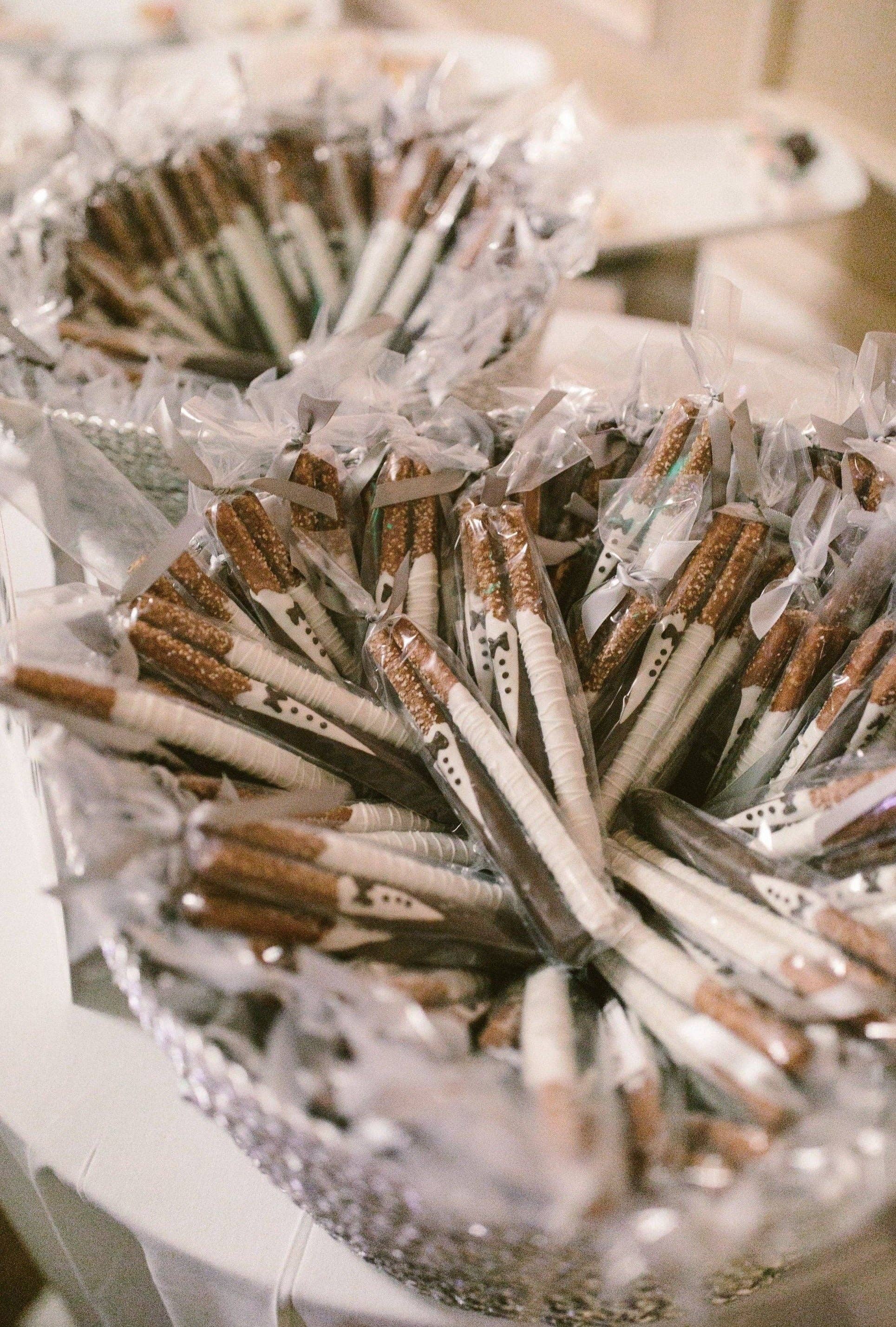 Chocolates Unlimited by Denise - Wholesale Chocolate Covered Sweets - Bride & Groom Chocolate Covered Pretzels Pretzels (Set of 2)9