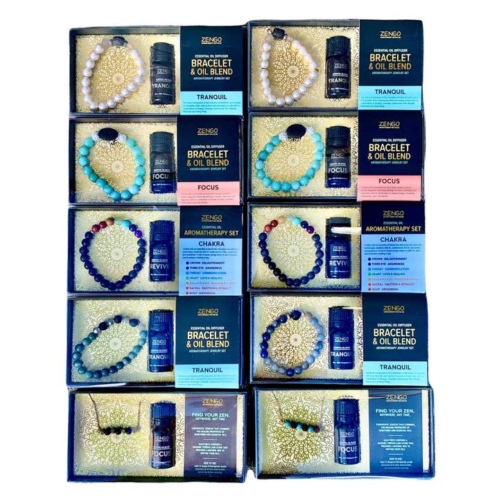 BOPS WHOLESALE - Wholesale Beaded Bracelet - *SPECIAL* Zengo Oil Bracelet & Necklace Bundle (10 pieces)