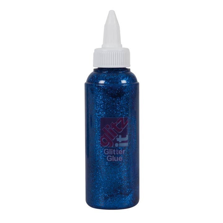 Glitz it Glitter Glue, Royal Blue, 120ml for wholesale by West Design Products