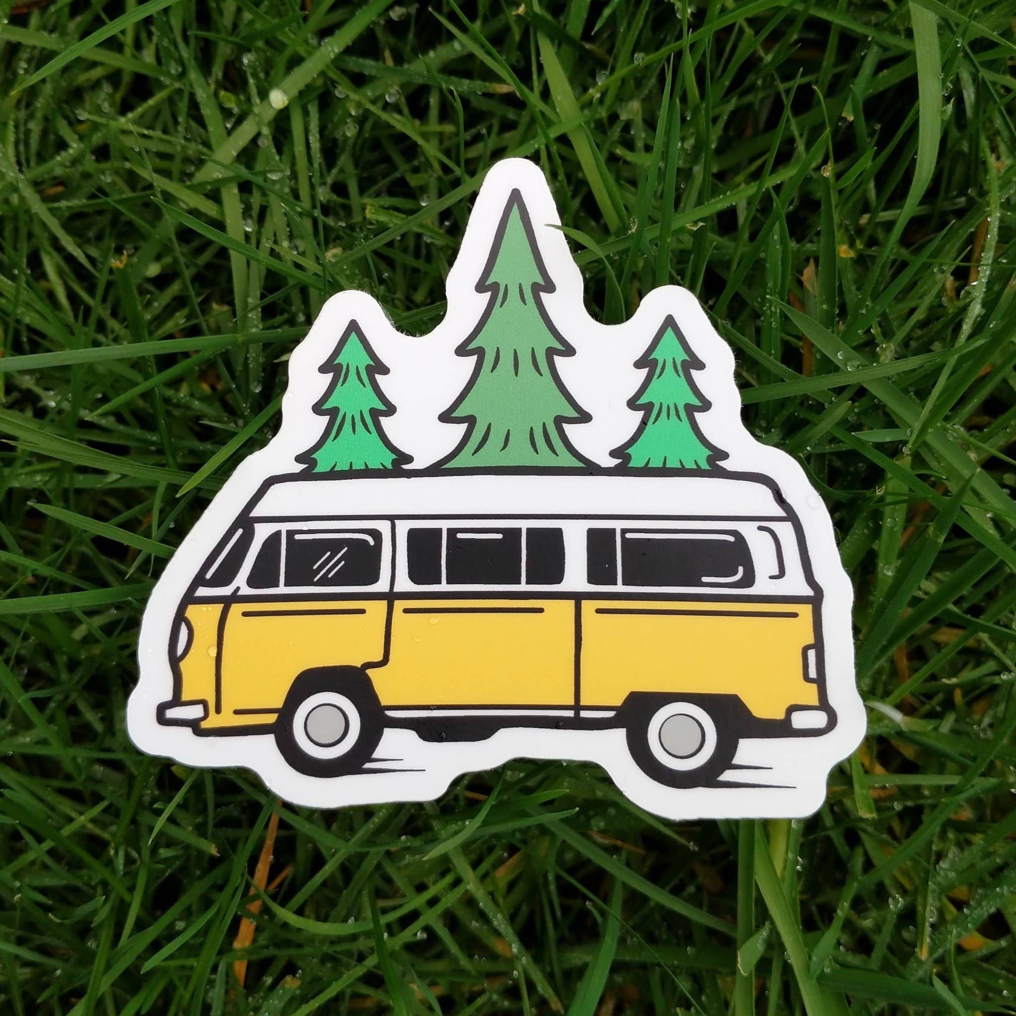 Wilde Soul - Wholesale Sticker - Bus And Trees Sticker / Waterproof Sticker / Hydro Flask Sticker / Jeep Stickers / Outdoor Stickers