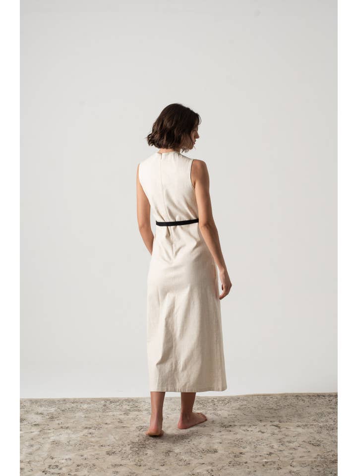 LUXMII - Wholesale Dress – Women's - Aurore Midi Dress Natural Beige8