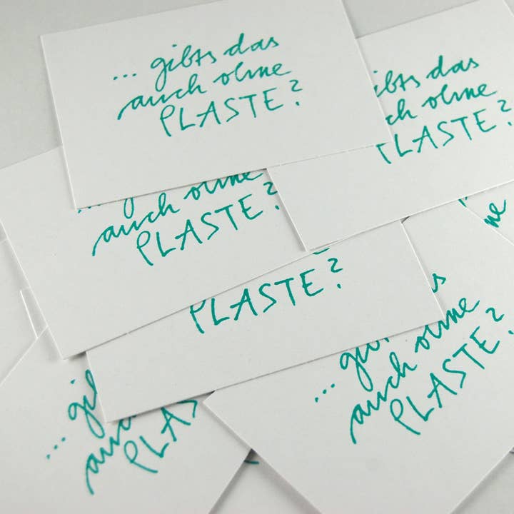 10 stämplade kort:... Finns det även utan plast? för wholesale av Kettcards