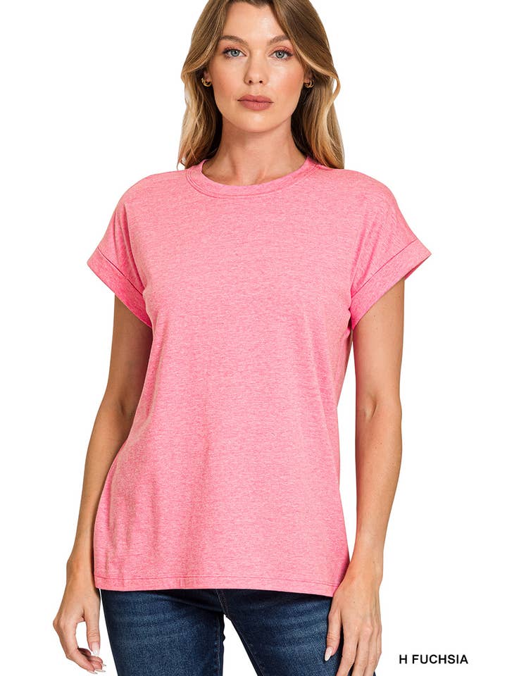 Vanilla Monkey - Wholesale Knit top – Women's - Cotton Crew Neck Short Sleeve T-shirt3