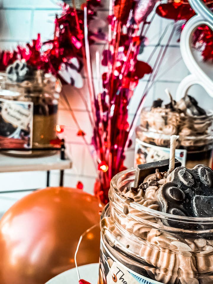 Buckeye Whipped - 10oz Candle for wholesale by Alli Cat Creative Co.