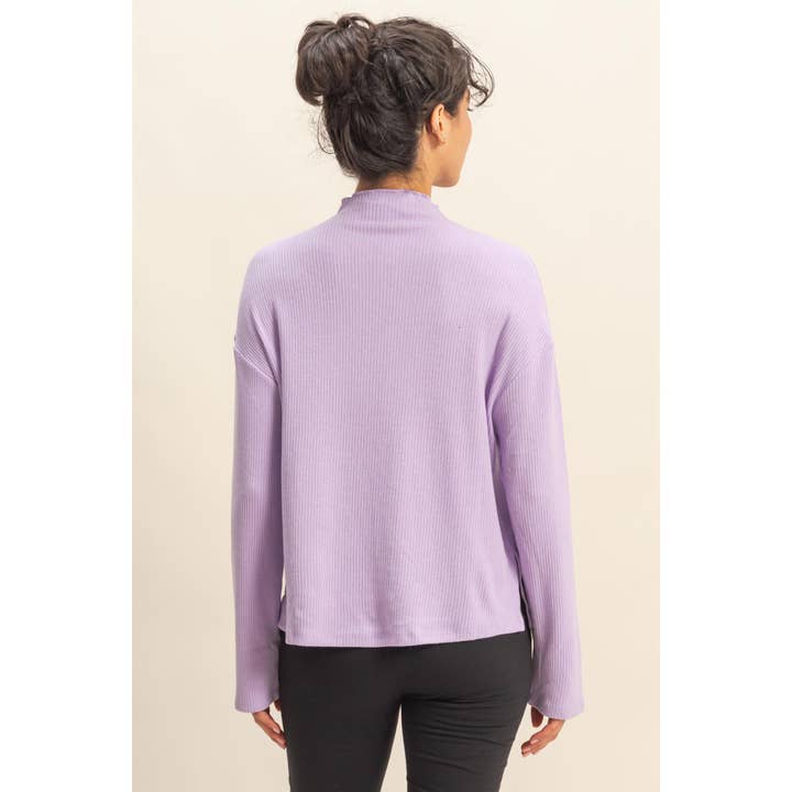 HYFVE - Wholesale Shirt - Women's - Oversized High Neck Top With Side Slit7