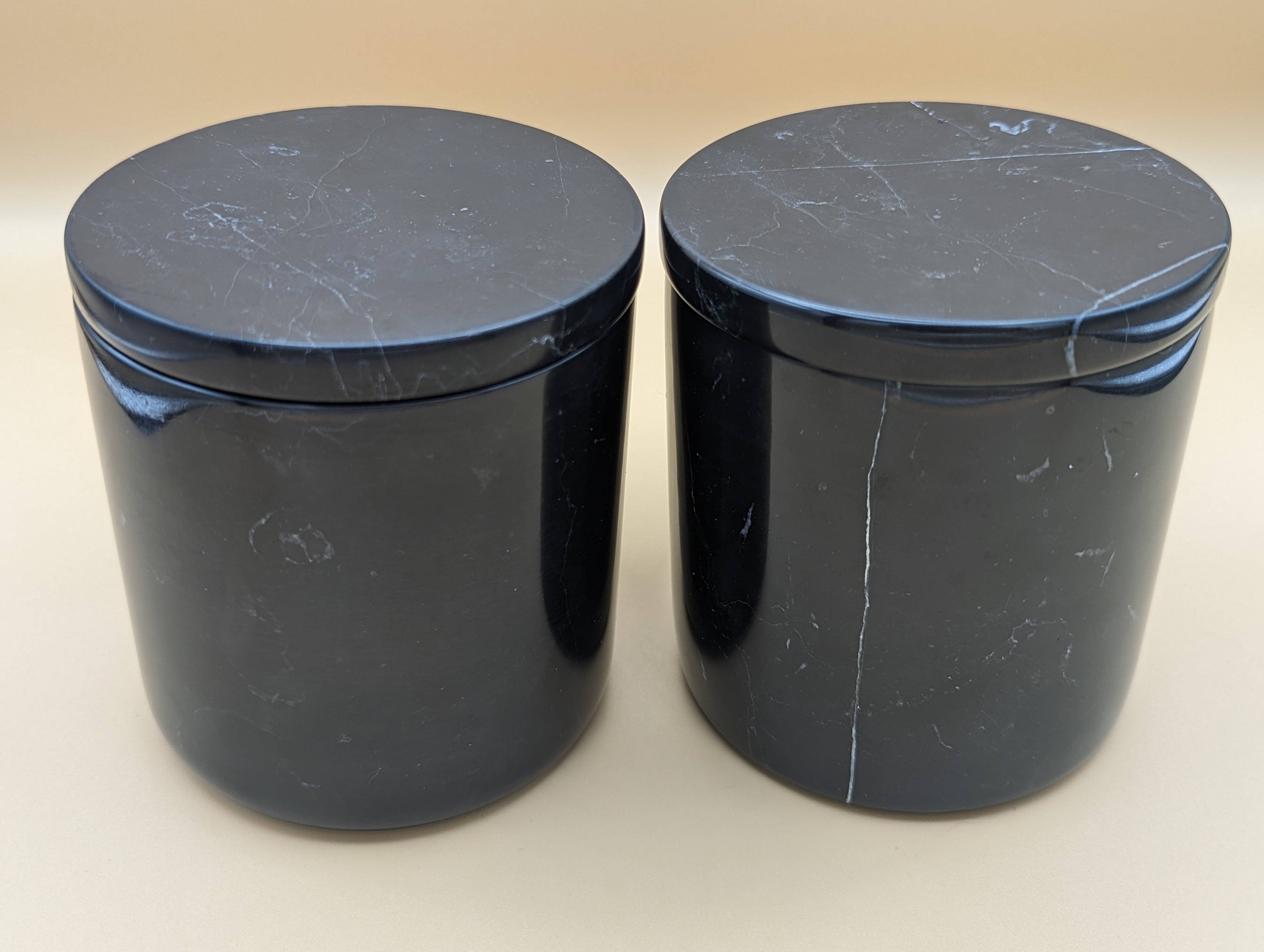 George Jack Candle Co - Wholesale Jar/Filled Candle - Black Marble Candle2