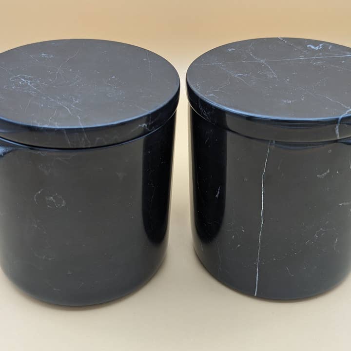 George Jack Candle Co - Wholesale Jar/Filled Candle - Black Marble Candle2