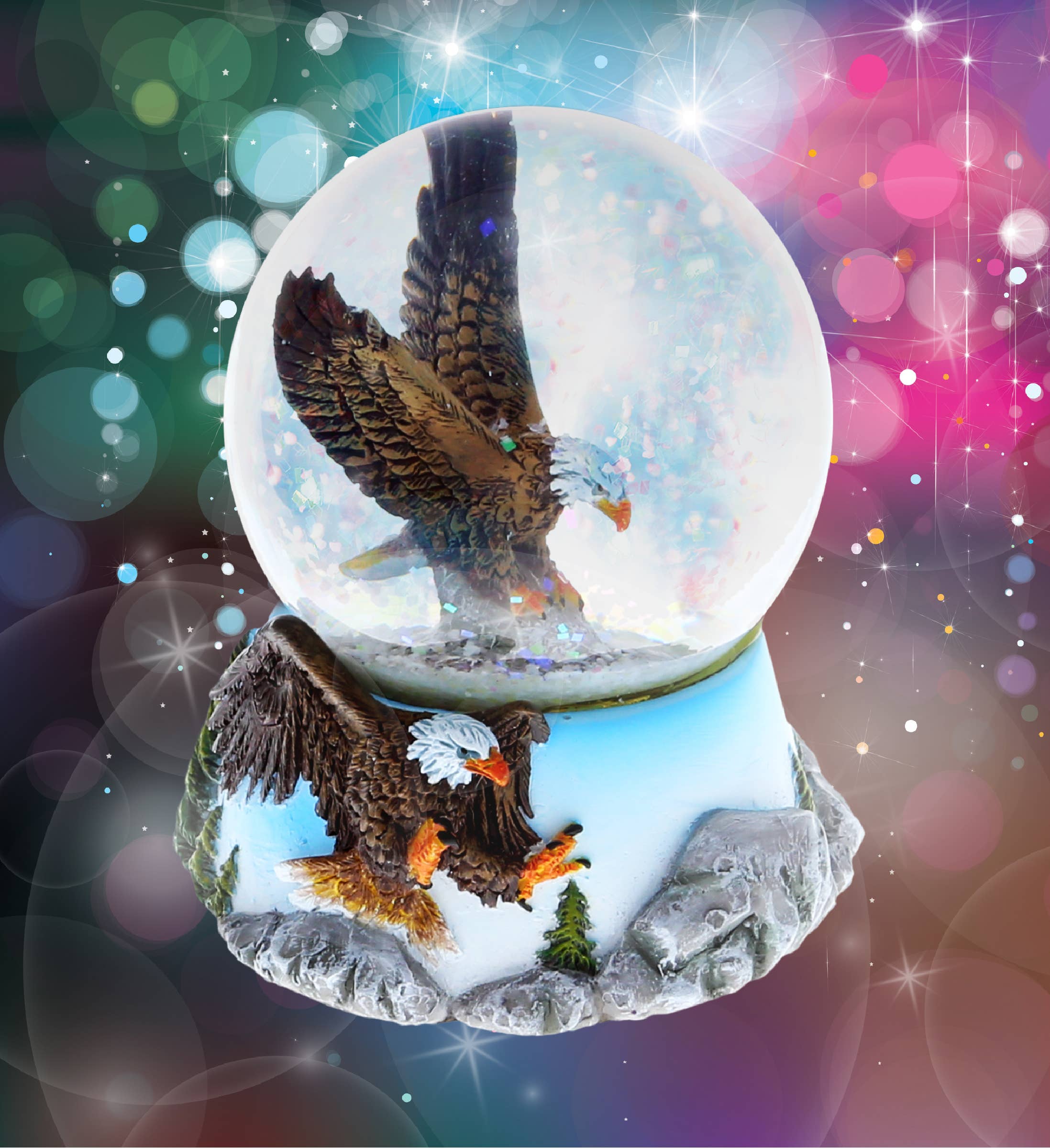 Cota Global - Wholesale Snow Globe - Snow Globe - Eagle (65Mm)4