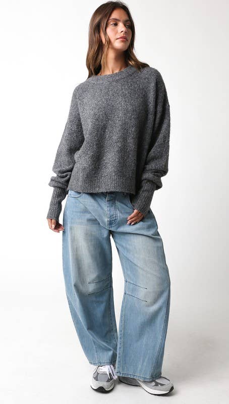 Olivaceous - Wholesale Pullover-trui - Dames - Julien Trui25