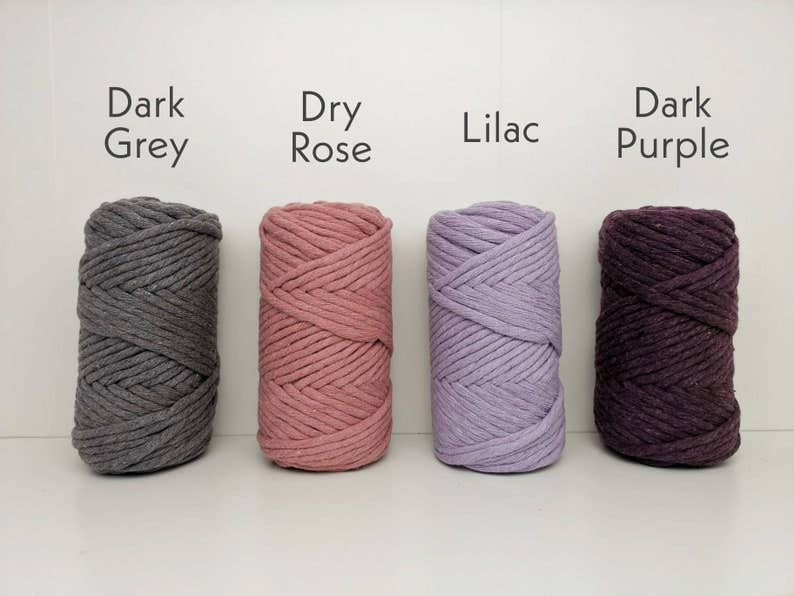 Buluty – Engroshandel Garn – 4,5 mm enkelt snoet super blød macrame garn i bomuld3