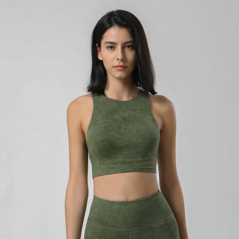 Active by Anna-Kaci - Wholesale Sports Bra - Women's - Tie-Dye Racerback Sports Bra2