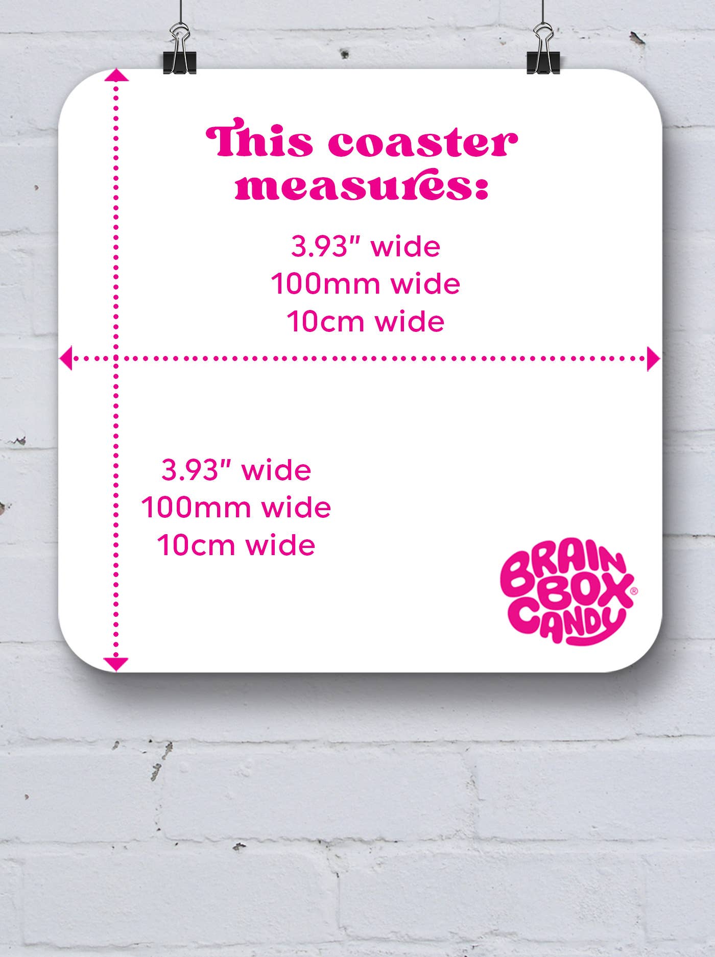 David Shrigley x Brainbox Candy - Wholesale Coasters - Funny Gift David Shrigley Coaster - Beer Diver2