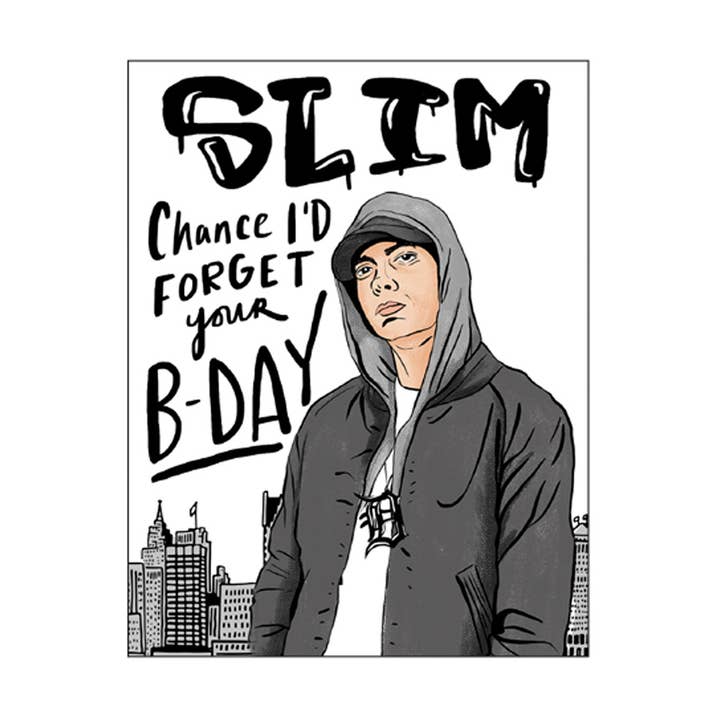 Eminem Birthday Card for wholesale by City Bird