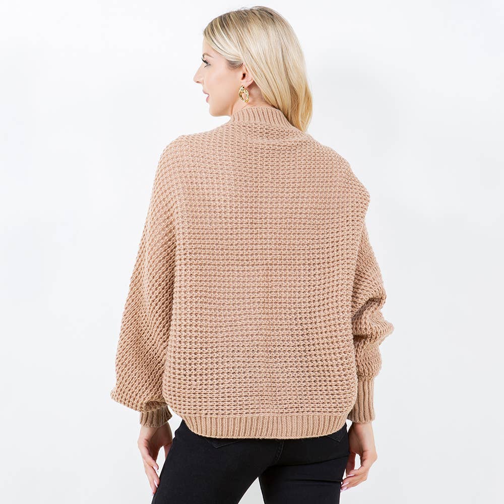 Sensibling Corp. – Engroshandel Cardigan - Dame – Hyggelig åben front strik sjal2