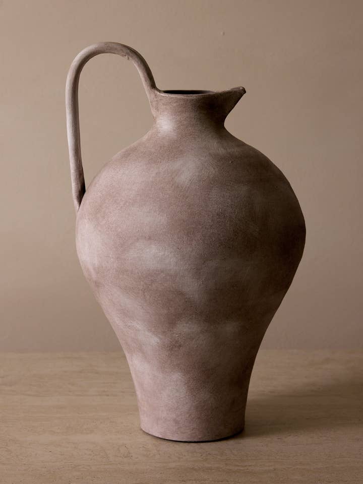 Scarlette Ceramic Vase - 17" Tall Rustic Modern Decor for wholesale by Belaré Home