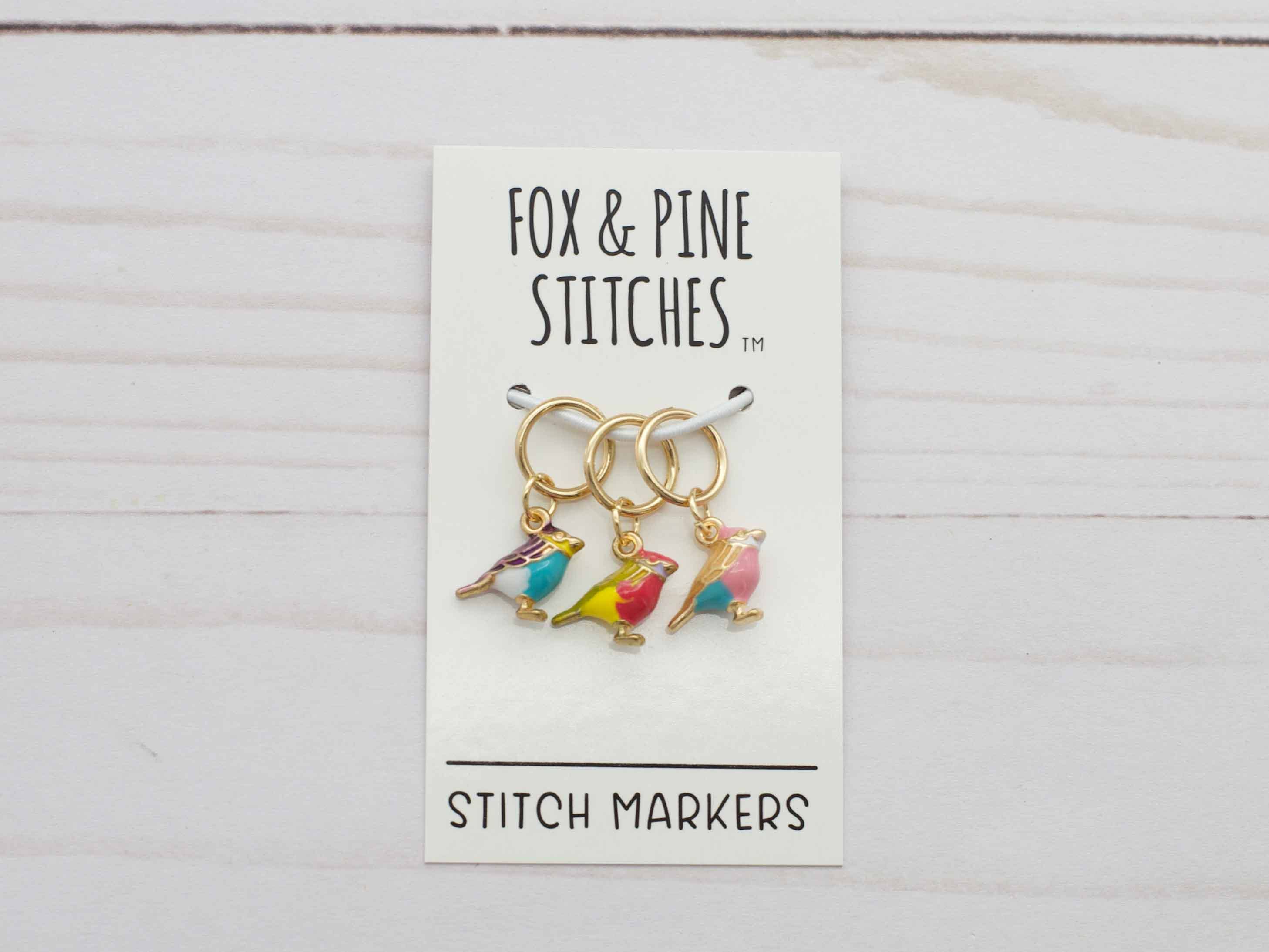 Fox & Pine Stitches - Wholesale Knitting/Crochet Supplies - Colorful Birds | Stitch Markers