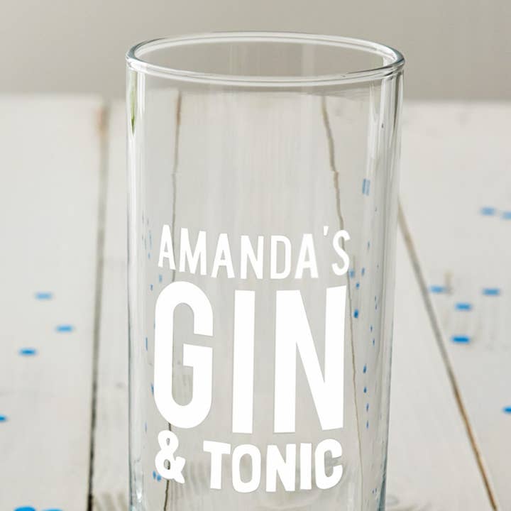 Becky Broome - Wholesale Cocktail/liquor glass - Personalised Mixers Hi Ball Glass - PETE