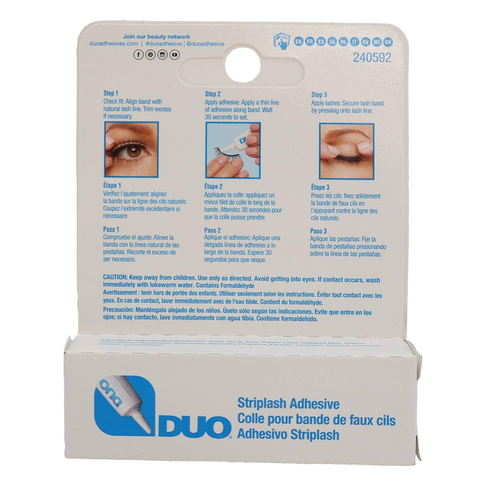 KT Supply - Wholesale Fake Lash Applicator - Ardell Duo Striplash Adhesive Clear, 0.25 Oz2