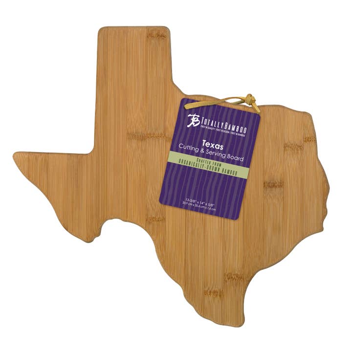 Totally Bamboo - Wholesale Cutting Board - Texas State-Shaped Bamboo Serving & Cutting Board