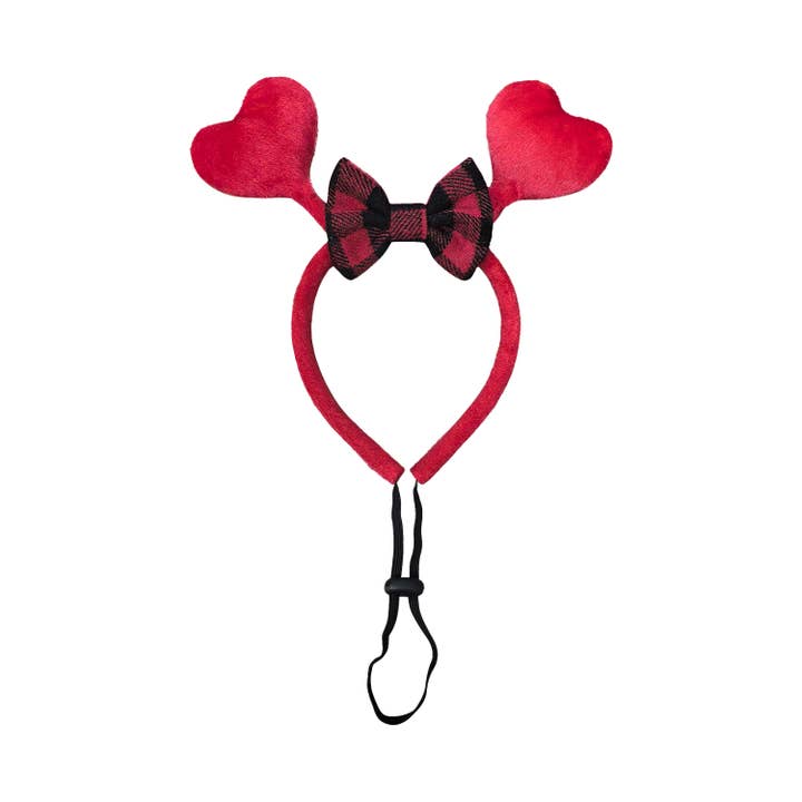Show & Tail - Vendita all'ingrosso Papillon - Cani - Set Fascia e Papillon per San Valentino "Puppy Love" - Taglia Unica