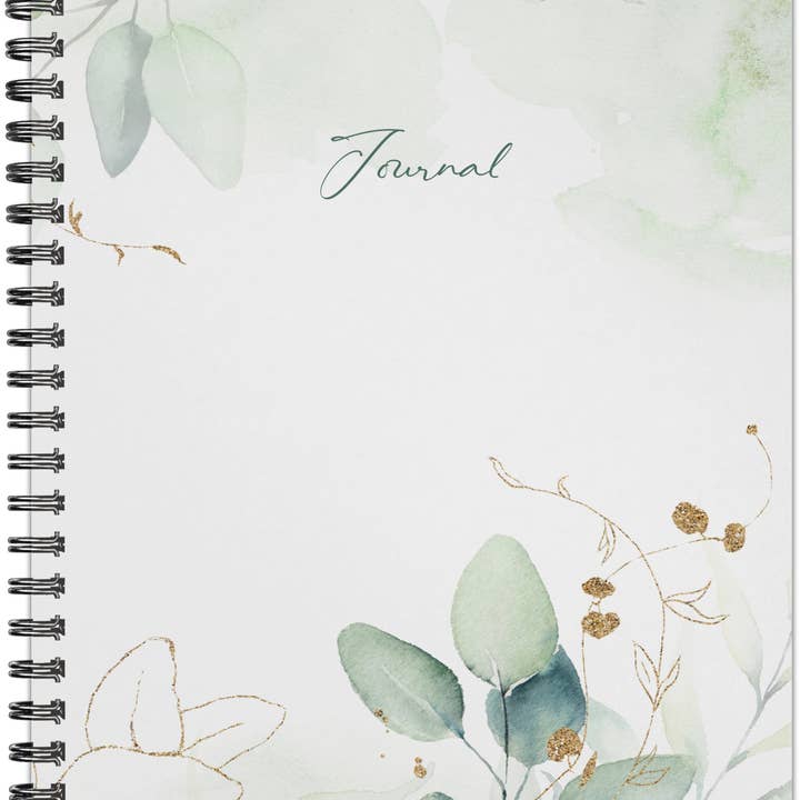 Eucalyptus 6" x 8" Undated Journal for wholesale by Willow Creek Press & Gifts