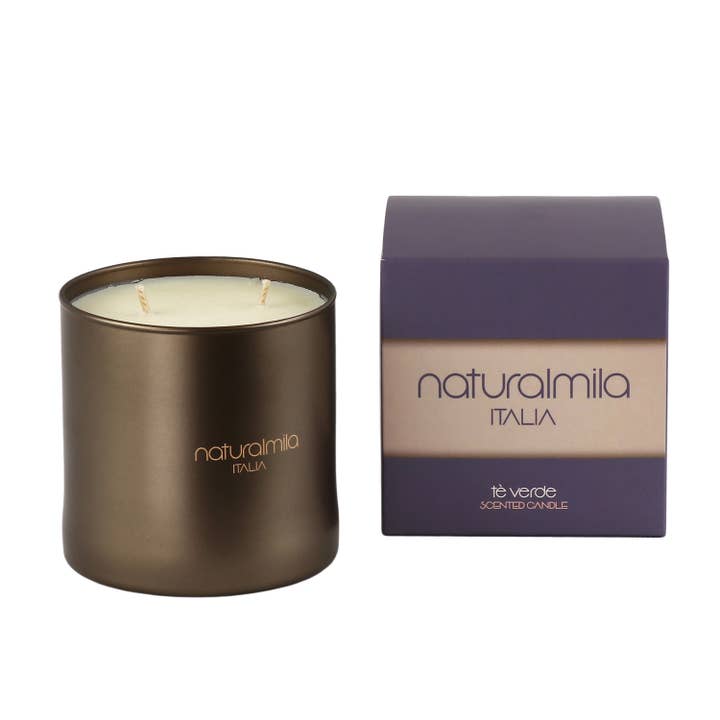 Naturalmila Te Verde Candela Profumata 410 g for engroshandel hos Mila srl