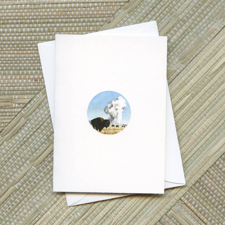 "Old Faithful" Greeting Card for wholesale by Paintings For Hummingbirds